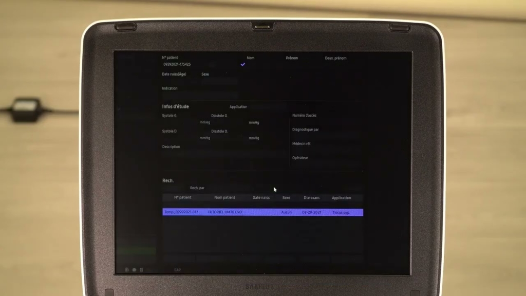 Miniature du tuto Samsung HM70 EVO tuto 12 Gestion des données patient