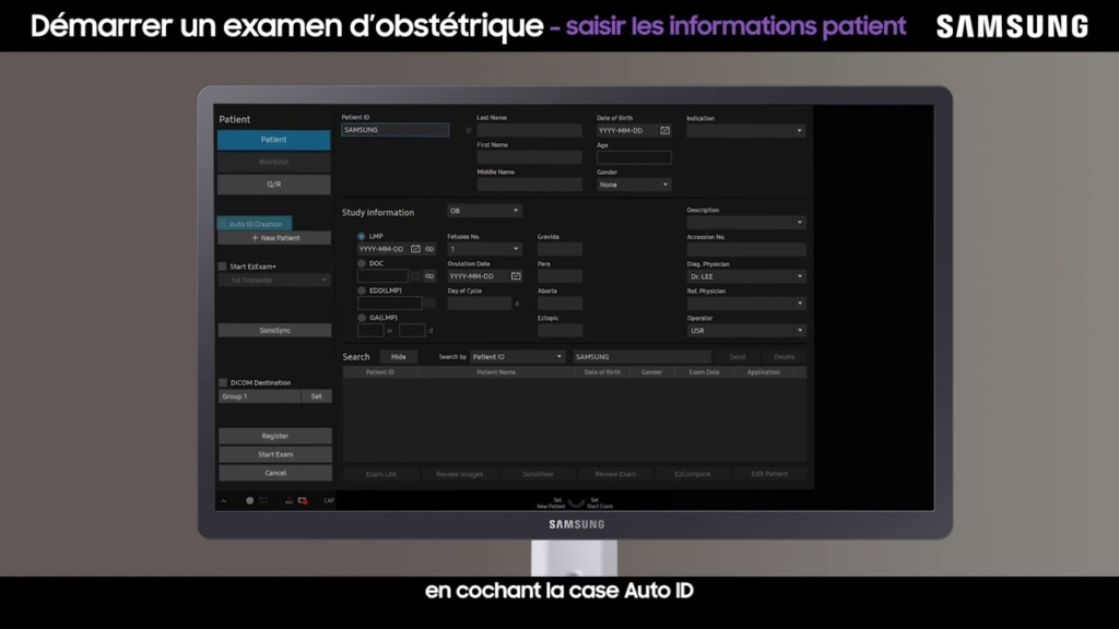 Miniature du tuto Samsung V7 tuto 01 Démarrer un examen d'obstétrique